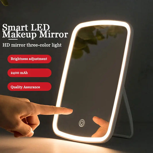 2400mAh Touch LED Makeup Mirror for Desktop Use